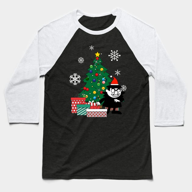 Boris Badenov Around The Christmas Tree Baseball T-Shirt by Nova5